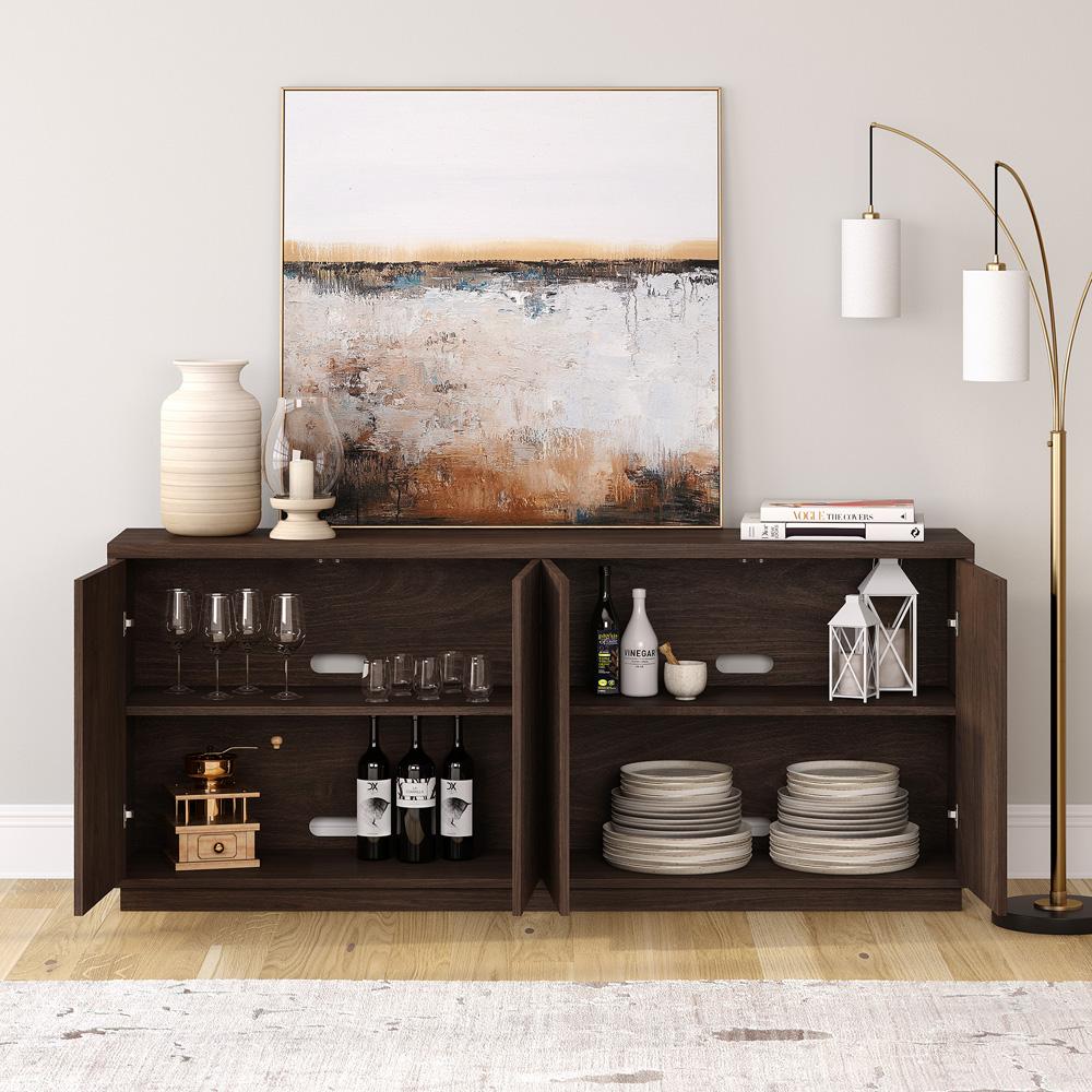 Hudson & Canal - Alston 68in Wide Rectangular Buffet Table in Alder Brown - BF2175 veiw 7