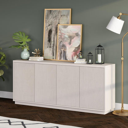 Hudson & Canal - Alston 68in Wide Rectangular Buffet Table in Alder White - BF2174 veiw 6