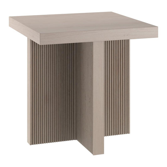 Hudson & Canal - Boden 22in Wide Square Side Table in Alder White - ST2252 veiw 1