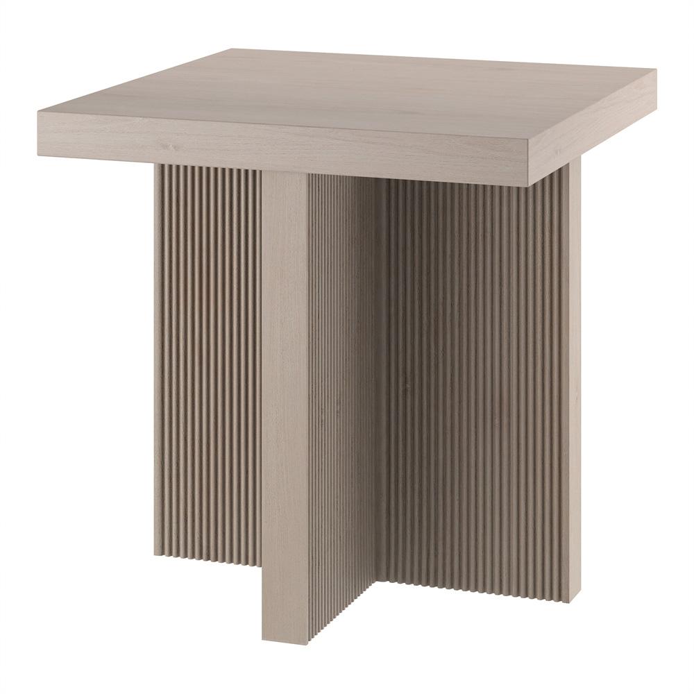 Hudson & Canal - Boden 22in Wide Square Side Table in Alder White - ST2252 veiw 3