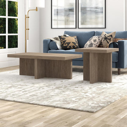 Hudson & Canal - Boden 22in Wide Square Side Table in Antiqued Gray Oak - ST2253 veiw 7