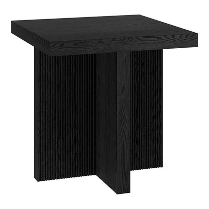 Hudson & Canal - Boden 22in Wide Square Side Table in Black Grain - ST2251 veiw 1