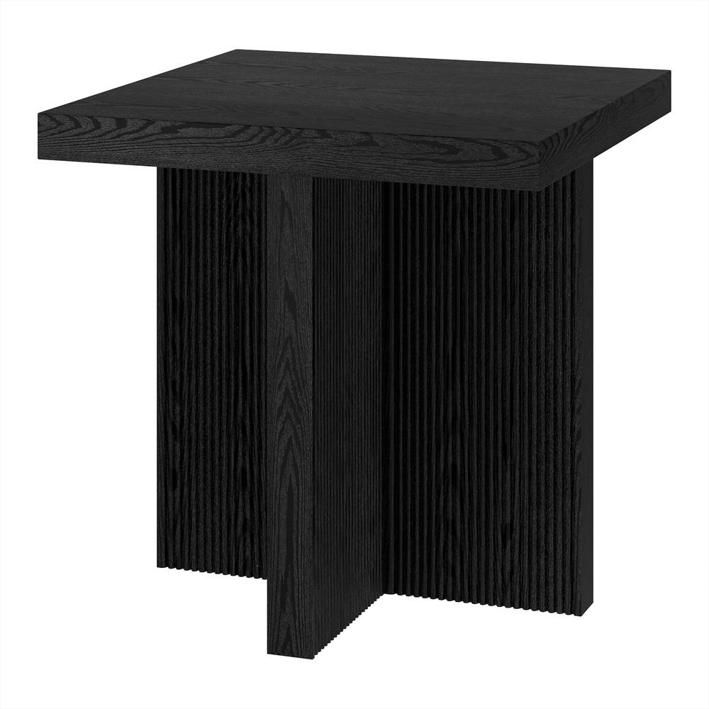 Hudson & Canal - Boden 22in Wide Square Side Table in Black Grain - ST2251 veiw 3