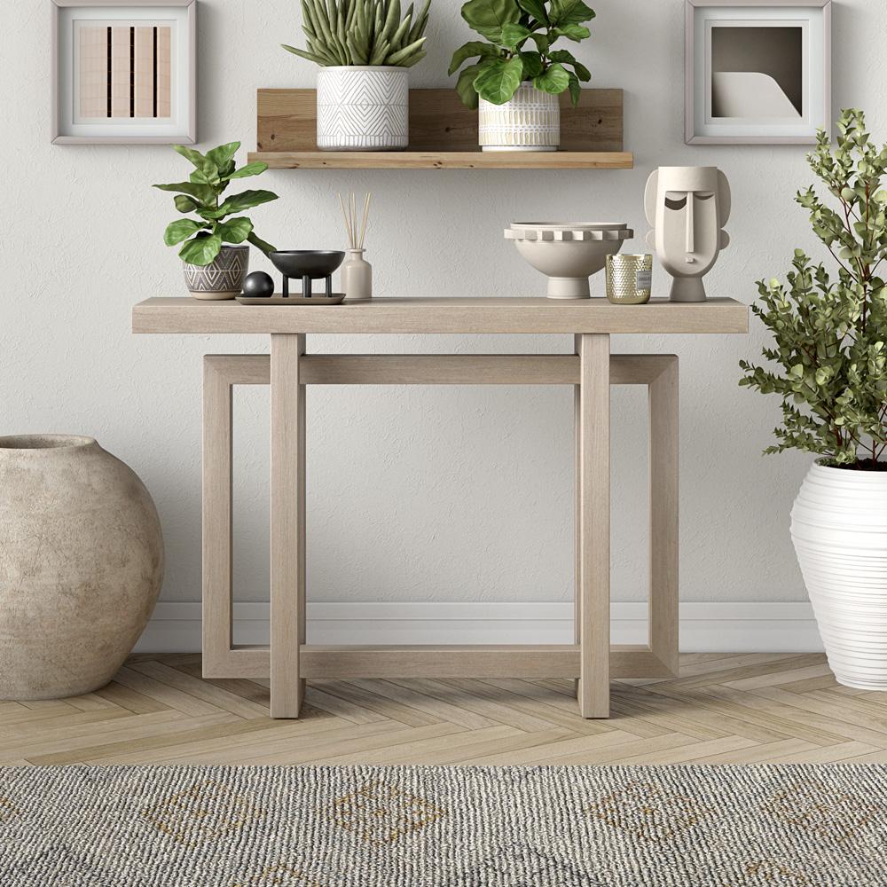 Hudson & Canal - Breslow 44in Wide Rectangular Console Table in Alder White - AT2259 veiw 5