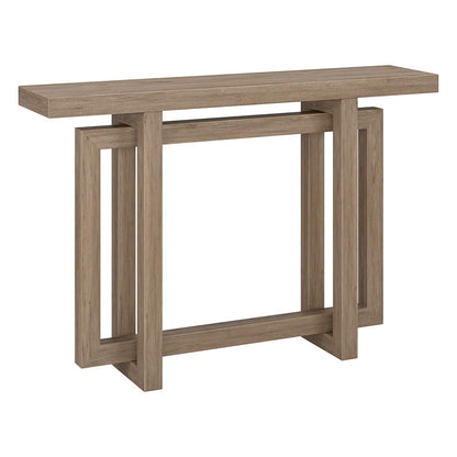Hudson & Canal - Breslow 44in Wide Rectangular Console Table in Antiqued Gray Oak - AT2258 veiw 1