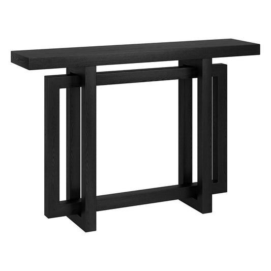 Hudson & Canal - Breslow 44in Wide Rectangular Console Table in Black Grain - AT2257 veiw 1