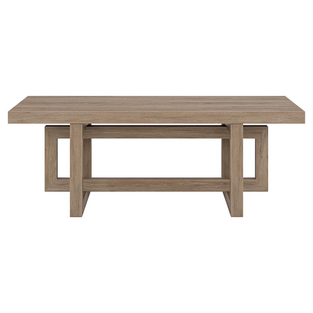 Hudson & Canal - Breslow 47in Wide Rectangular Coffee Table in Antiqued Gray Oak - CT2262 veiw 2