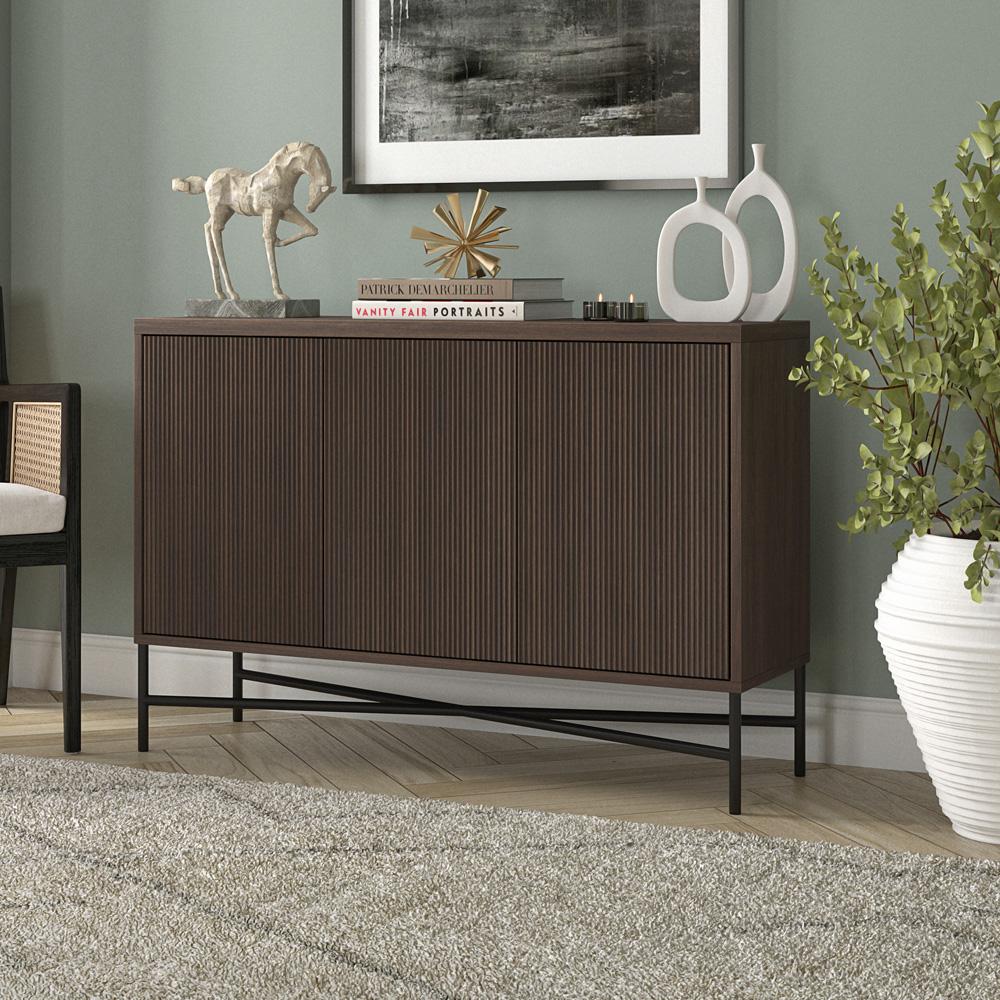 Hudson & Canal - Brighton 48in Wide Rectangular Buffet Table in Alder Brown - BF2206 veiw 5