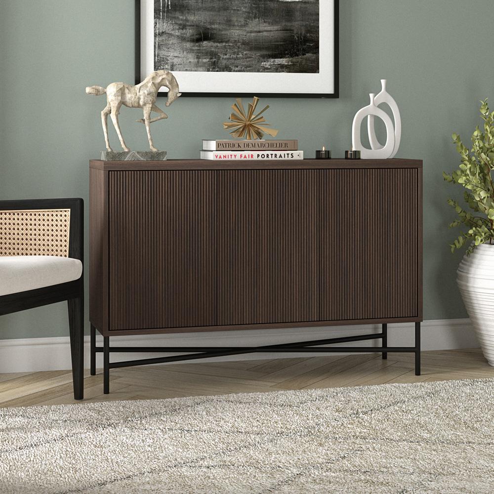 Hudson & Canal - Brighton 48in Wide Rectangular Buffet Table in Alder Brown - BF2206 veiw 6