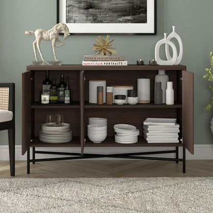 Hudson & Canal - Brighton 48in Wide Rectangular Buffet Table in Alder Brown - BF2206 veiw 7