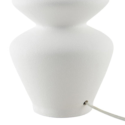 Hudson & Canal - Cassian 25in Tall Table Lamp with Fabric Shade in Matte White/Brass/White - TL2213 veiw 4