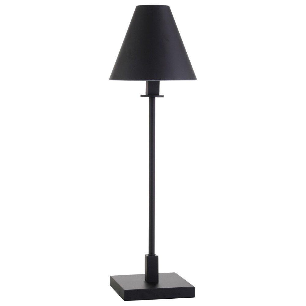 Hudson & Canal - Clement 28in Tall Table Lamp with Metal Shade in Blackened Bronze/Blackened Bronze - TL1909 veiw 1