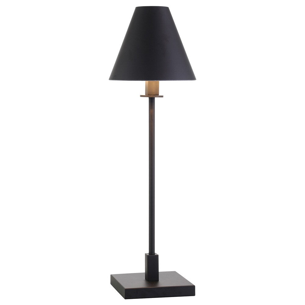 Hudson & Canal - Clement 28in Tall Table Lamp with Metal Shade in Blackened Bronze/Blackened Bronze - TL1909 veiw 2