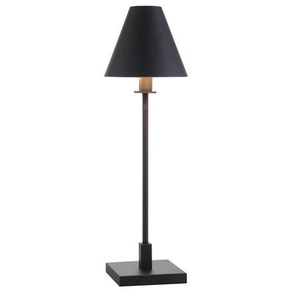 Hudson & Canal - Clement 28in Tall Table Lamp with Metal Shade in Blackened Bronze/Blackened Bronze - TL1909 veiw 2