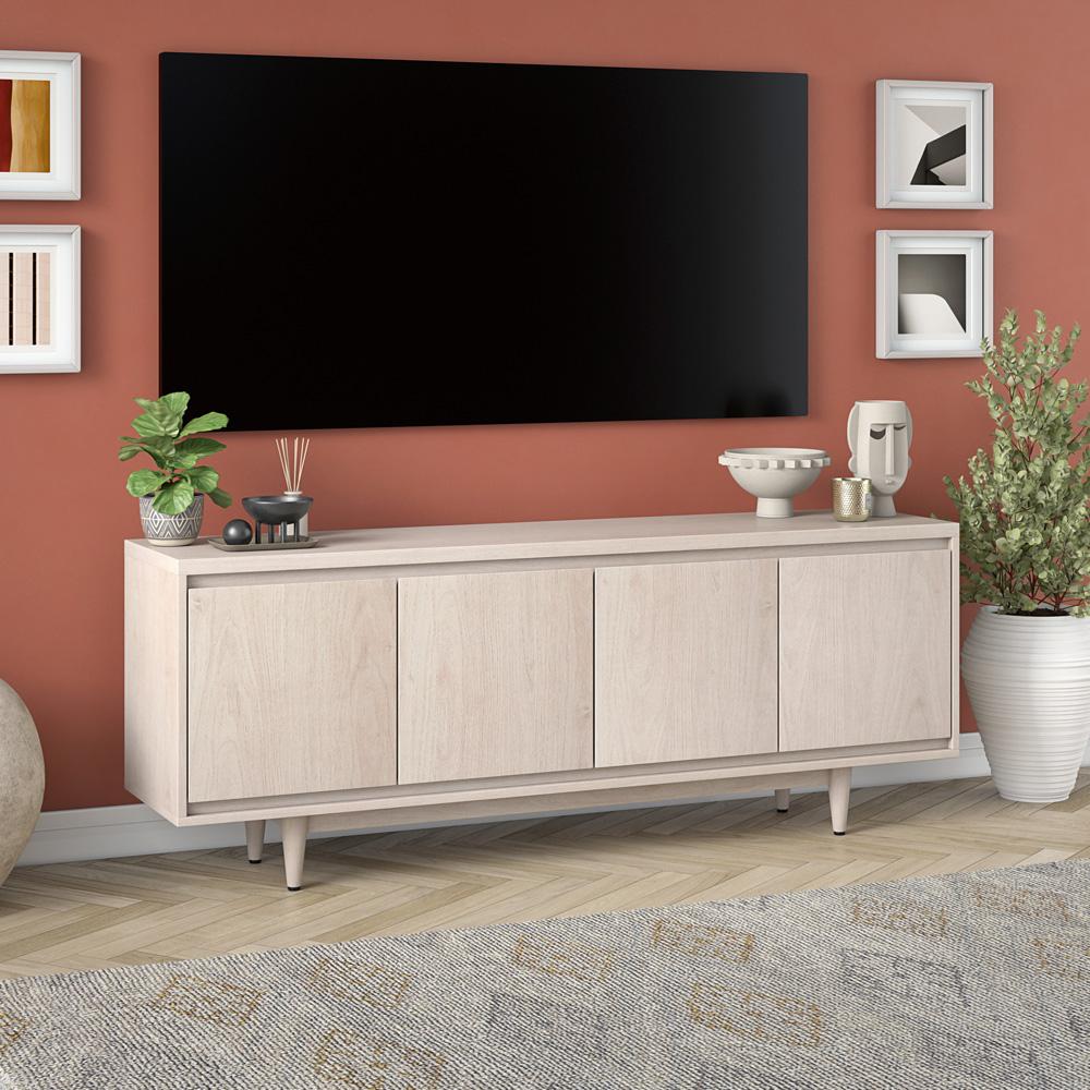 Hudson & Canal - Duran Rectangular TV Stand for TVs up to 75in in Alder White - TV2238 veiw 6