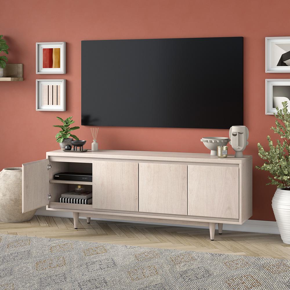 Hudson & Canal - Duran Rectangular TV Stand for TVs up to 75in in Alder White - TV2238 veiw 7