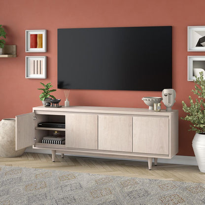 Hudson & Canal - Duran Rectangular TV Stand for TVs up to 75in in Alder White - TV2238 veiw 7