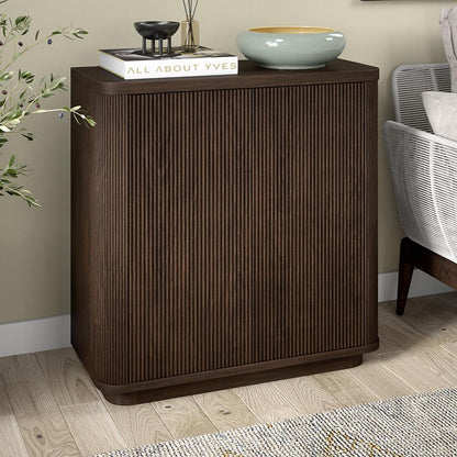 Hudson & Canal - Easton 32in Wide Rectangular Accent Cabinet in Alder Brown - AC2227 veiw 5