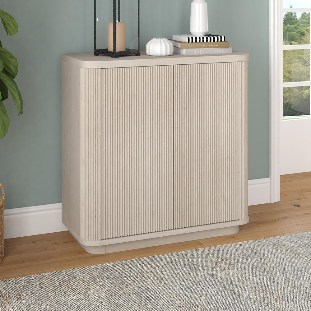 Hudson & Canal - Easton 32in Wide Rectangular Accent Cabinet in Alder White - AC2226 veiw 6