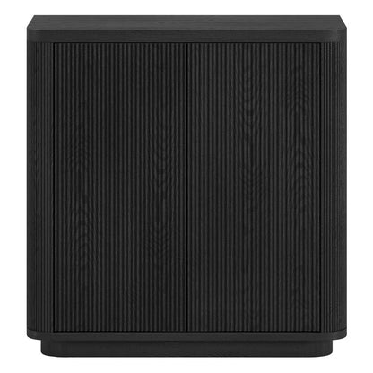 Hudson & Canal - Easton 32in Wide Rectangular Accent Cabinet in Black Grain - AC2225 veiw 2