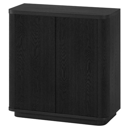Hudson & Canal - Easton 32in Wide Rectangular Accent Cabinet in Black Grain - AC2225 veiw 3