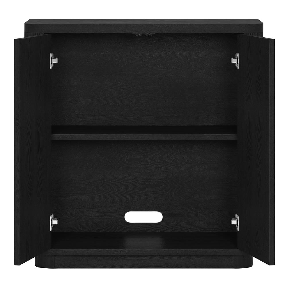 Hudson & Canal - Easton 32in Wide Rectangular Accent Cabinet in Black Grain - AC2225 veiw 4