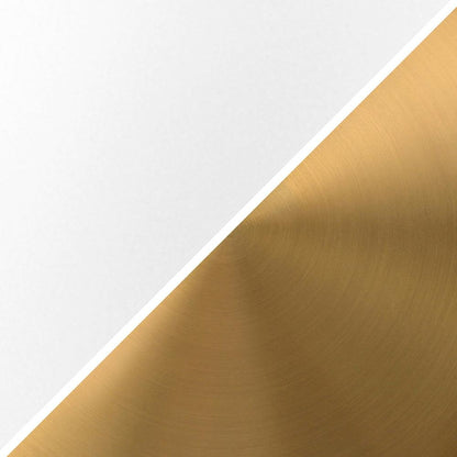 Hudson & Canal - Elodie 12in Wide Pendant with Metal Shade in Matte White/Brass/Matte White - PD2112 veiw 7