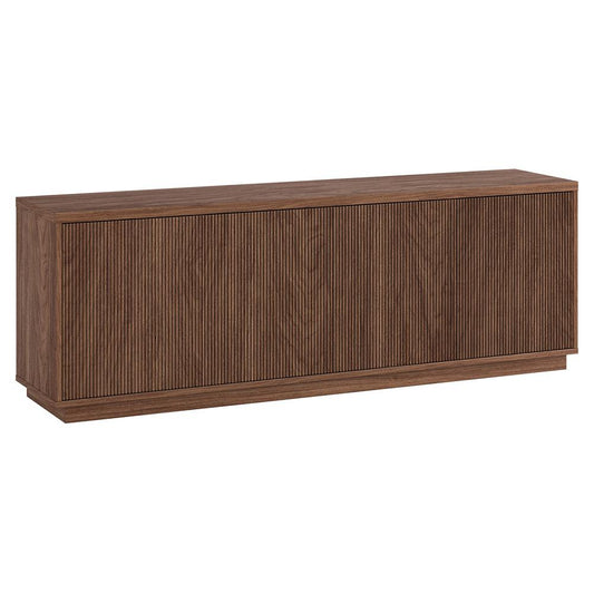 Hudson & Canal - Hanson Rectangular TV Stand for TVs up to 75in in Satin Walnut - TV2281 veiw 1