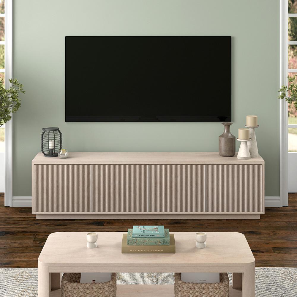 Hudson & Canal - Hanson Rectangular TV Stand for TVs up to 85in in Alder White - TV2210 veiw 5