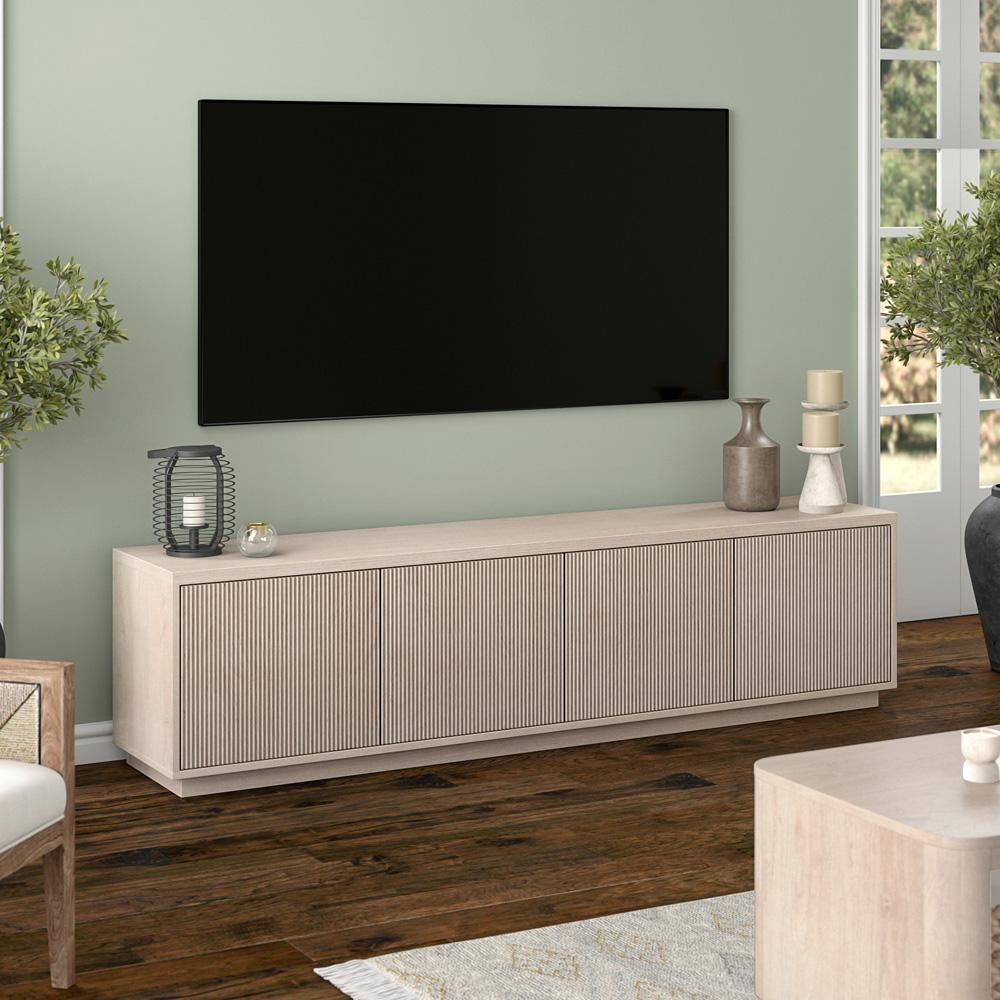 Hudson & Canal - Hanson Rectangular TV Stand for TVs up to 85in in Alder White - TV2210 veiw 6