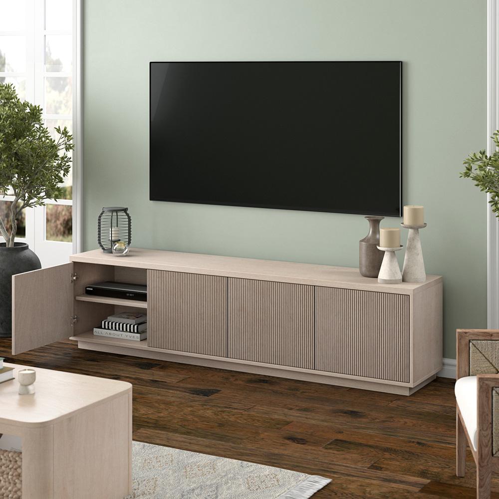 Hudson & Canal - Hanson Rectangular TV Stand for TVs up to 85in in Alder White - TV2210 veiw 7