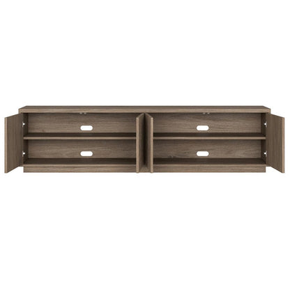 Hudson & Canal - Hanson Rectangular TV Stand for TVs up to 85in in Antiqued Gray Oak - TV2209 veiw 4