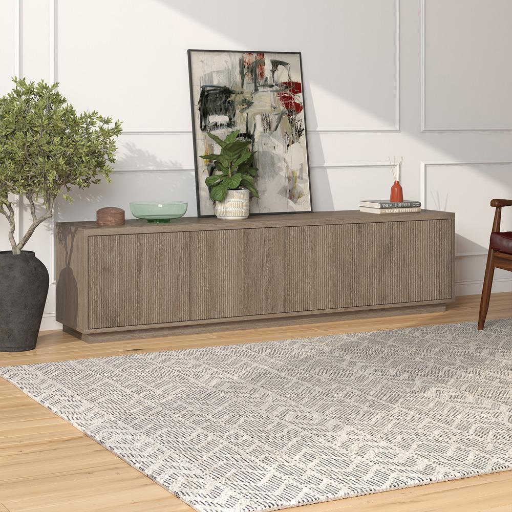 Hudson & Canal - Hanson Rectangular TV Stand for TVs up to 85in in Antiqued Gray Oak - TV2209 veiw 6