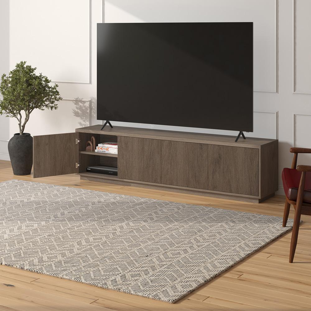 Hudson & Canal - Hanson Rectangular TV Stand for TVs up to 85in in Antiqued Gray Oak - TV2209 veiw 7