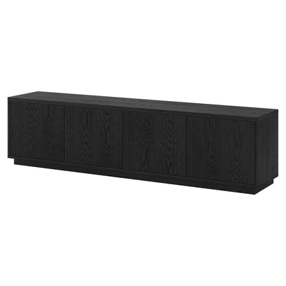 Hudson & Canal - Hanson Rectangular TV Stand for TVs up to 85in in Black Grain - TV2208 veiw 3