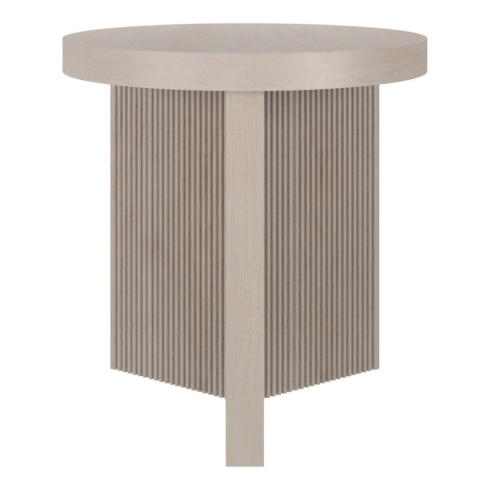 Hudson & Canal - Holm 22in Wide Round Side Table in Alder White - ST2255 veiw 2