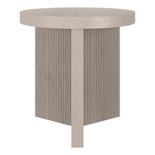 Hudson & Canal - Holm 22in Wide Round Side Table in Alder White - ST2255 veiw 2
