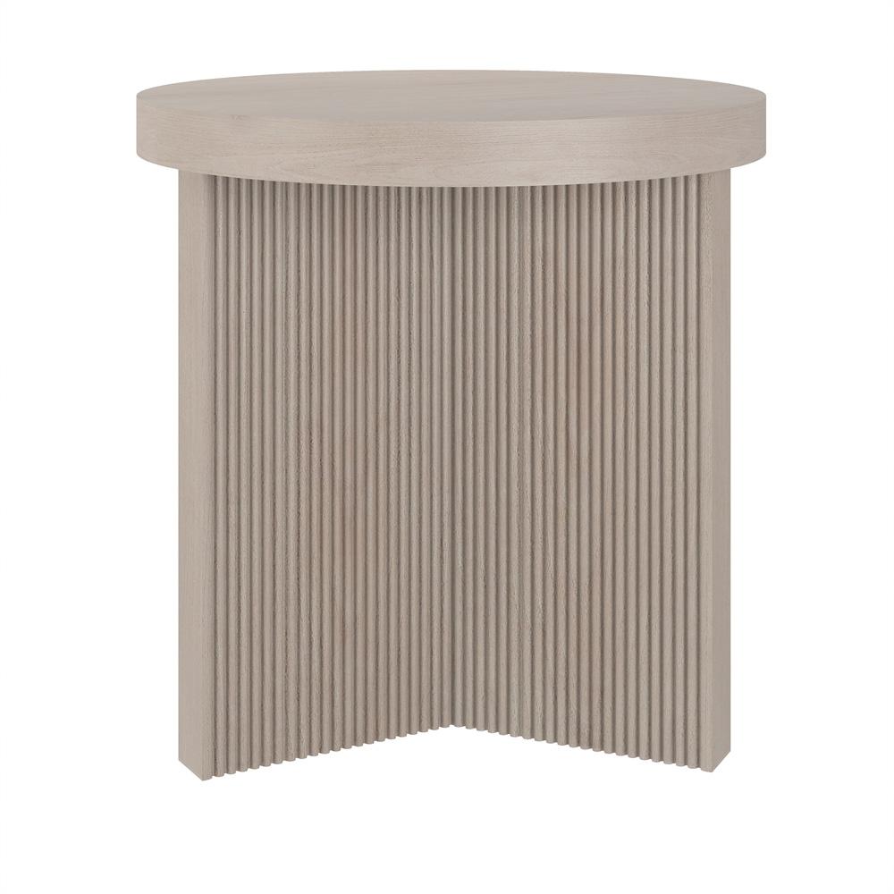 Hudson & Canal - Holm 22in Wide Round Side Table in Alder White - ST2255 veiw 3