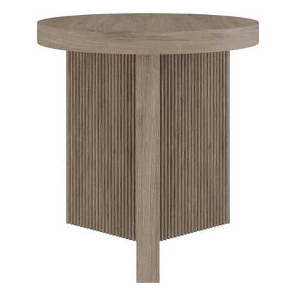 Hudson & Canal - Holm 22in Wide Round Side Table in Antiqued Gray Oak - ST2256 veiw 2
