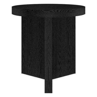 Hudson & Canal - Holm 22in Wide Round Side Table in Black Grain - ST2254 veiw 2