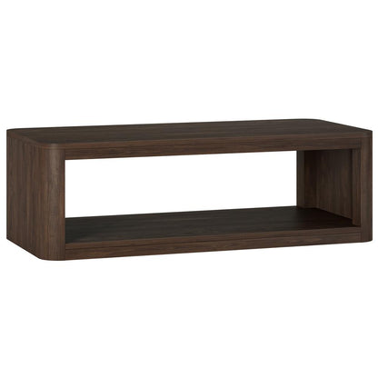 Hudson & Canal - Kellan 47in Wide Rectangular Coffee Table in Alder Brown - CT2178 veiw 1