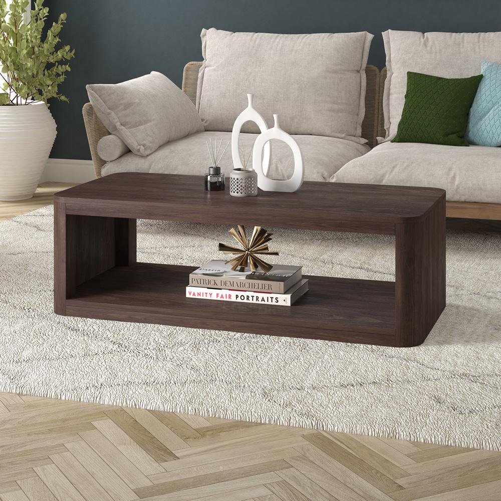 Hudson & Canal - Kellan 47in Wide Rectangular Coffee Table in Alder Brown - CT2178 veiw 4
