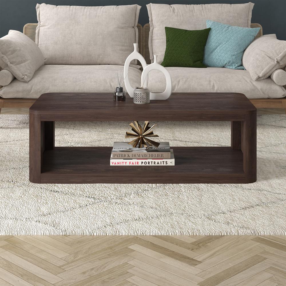 Hudson & Canal - Kellan 47in Wide Rectangular Coffee Table in Alder Brown - CT2178 veiw 6