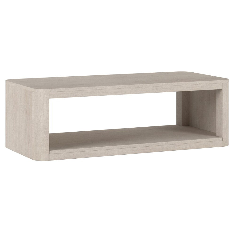 Hudson & Canal - Kellan 47in Wide Rectangular Coffee Table in Alder White - CT2177 veiw 1