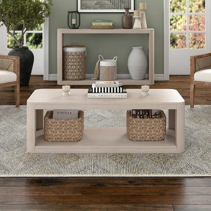 Hudson & Canal - Kellan 47in Wide Rectangular Coffee Table in Alder White - CT2177 veiw 5