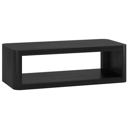 Hudson & Canal - Kellan 47in Wide Rectangular Coffee Table in Black Grain - CT2176 veiw 1