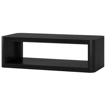 Hudson & Canal - Kellan 47in Wide Rectangular Coffee Table in Black Grain - CT2176 veiw 3