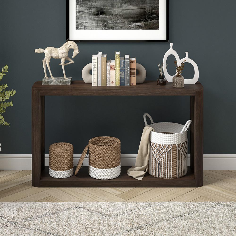 Hudson & Canal - Kellan 52in Wide Rectangular Console Table in Alder Brown - AT2181 veiw 5