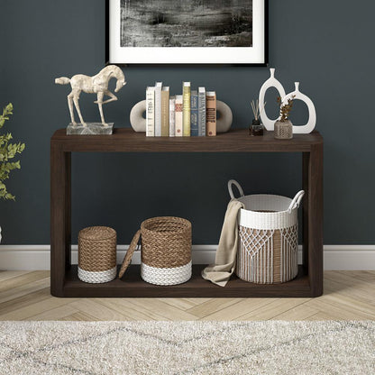 Hudson & Canal - Kellan 52in Wide Rectangular Console Table in Alder Brown - AT2181 veiw 5