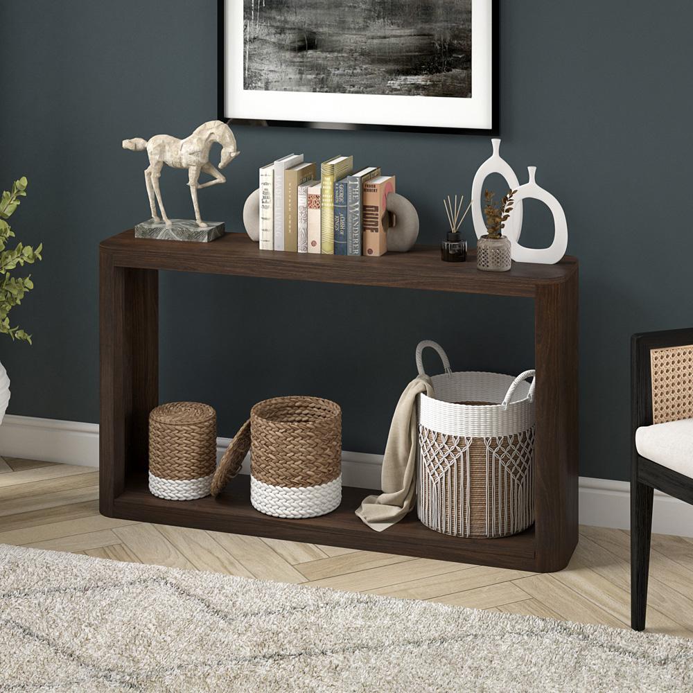 Hudson & Canal - Kellan 52in Wide Rectangular Console Table in Alder Brown - AT2181 veiw 6